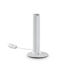 Dorica - Ribbed White LED Table Lamp