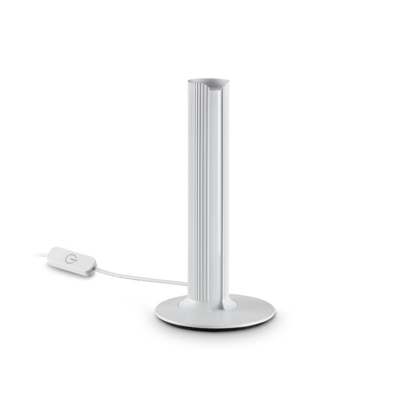 IdealLux-366074 - Dorica - Ribbed White LED Table Lamp