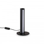 Dorica - Ribbed Black LED Table Lamp