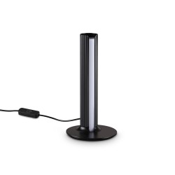 Dorica - Ribbed Black LED Table Lamp