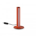 Dorica - Ribbed Orange LED Table Lamp