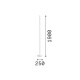 IdealLux-366111 - Dorica - Ribbed White LED Floor Lamp