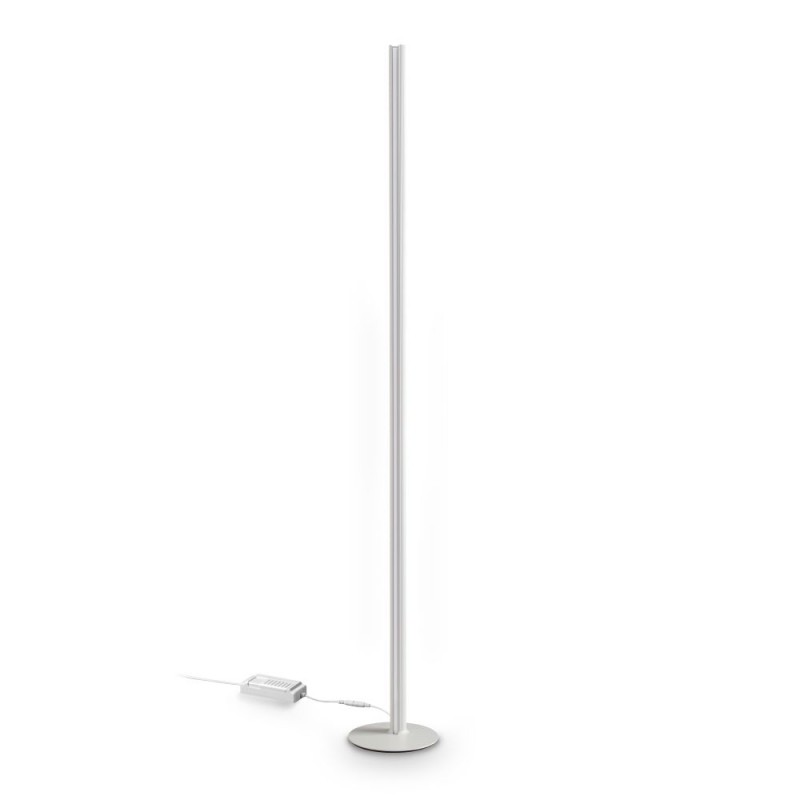 IdealLux-366111 - Dorica - Ribbed White LED Floor Lamp