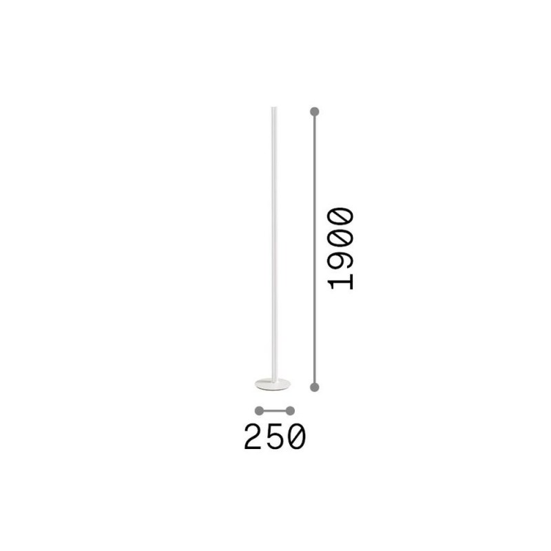IdealLux-366142 - Dorica - Steel LED Floor Lamp