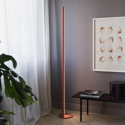 Dorica - Ribbed White 3 Light LED Floor Lamp