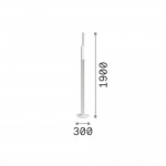 Dorica - Brass 3 Light LED Floor Lamp