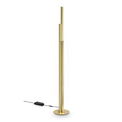 Dorica - Brass 3 Light LED Floor Lamp
