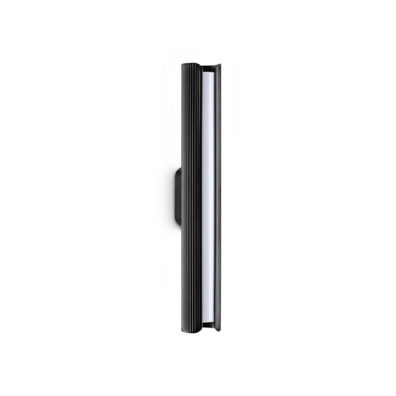 IdealLux-366265 - Dorica - Ribbed Black LED Wall Lamp