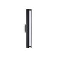 IdealLux-366265 - Dorica - Ribbed Black LED Wall Lamp