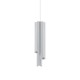 IdealLux-366470 - Dorica - Ribbed White 3 Light LED Pendant