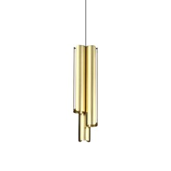 Dorica - Brass 3 Light LED Pendant