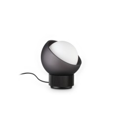 Bloom - Black Table Lamp with White Glass