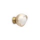 IdealLux-366531 - Bloom - Brass Wall Lamp with White & Amber Glass ∅ 11.5 cm