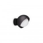 Bloom - Black Wall Lamp with White Glass ∅ 11.5 cm