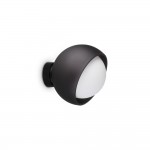 Bloom - Black Wall Lamp with White Glass ∅ 17 cm