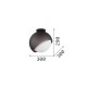 IdealLux-366593 - Bloom - Brass Ceiling Lamp with White & Amber Glass ∅ 30 cm