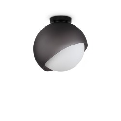 Bloom - Black Ceiling Lamp with White Glass ∅ 30 cm