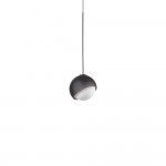 Bloom - Black Pendant with White Glass ∅ 11.5 cm