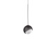IdealLux-366630 - Bloom - Black Pendant with White Glass ∅ 11.5 cm