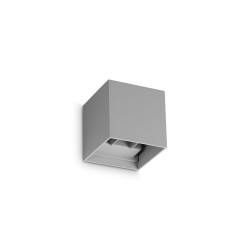 Atom - IP54 Grey Up&Down Wall Lamp 3000K