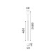 IdealLux-366999 - Look Square - Matt White Pendant Ø 4 cm