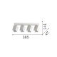 IdealLux-367422 - Dynamite - White Square 4 Spotlights