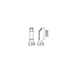 Style - IP54 White LED Post 3000K - 30 cm