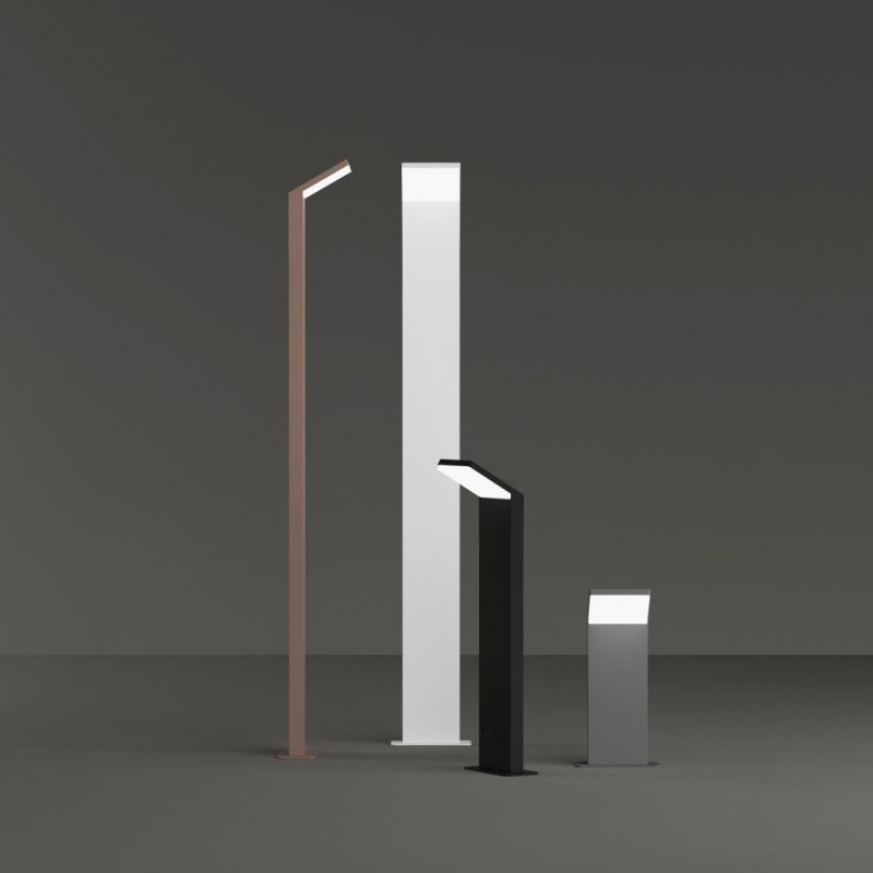 IdealLux-369648 - Style - IP54 Grey LED Post 3000K - 30 cm