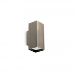 Look Square - Antique Brass Up & Down Wall Lamp 15 cm
