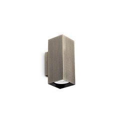 Look Square - Antique Brass Up & Down Wall Lamp 15 cm