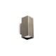 IdealLux-370231 - Look Square - Antique Brass Up & Down Wall Lamp 15 cm