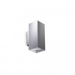 Look Square - Chrome Up & Down Wall Lamp 15 cm