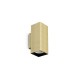 IdealLux-370293 - Look Square - Brass Up & Down Wall Lamp 15 cm