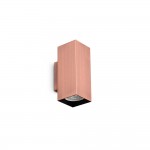 Look Square - Copper Up & Down Wall Lamp 15 cm