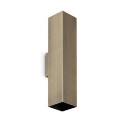 Look Square - Antique Brass Up & Down Wall Lamp 30 cm