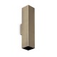 IdealLux-370392 - Look Square - Antique Brass Up & Down Wall Lamp 30 cm