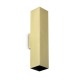 IdealLux-370439 - Look Square - Brass Up & Down Wall Lamp 30 cm
