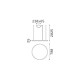 IdealLux-370446 - Oracle Slim - Brass LED Pendant Ø 70 cm