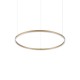 IdealLux-370446 - Oracle Slim - Brass LED Pendant Ø 70 cm