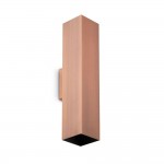 Look Square - Copper Up & Down Wall Lamp 30 cm