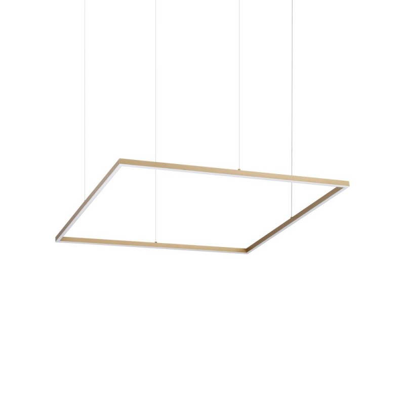 IdealLux-370538 - Oracle Slim - Brass LED Pendant Ø 90 cm