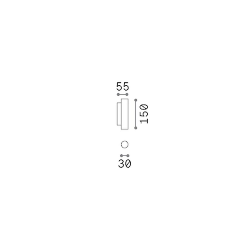 IdealLux-370552 - Look - White Up & Down LED Wall Lamp 15 cm
