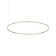 IdealLux-370569 - Oracle Slim - Brass LED Pendant Ø 150 cm