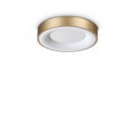 Planet - LED Matt Brass Flush with Diffuser Ø 30 cm