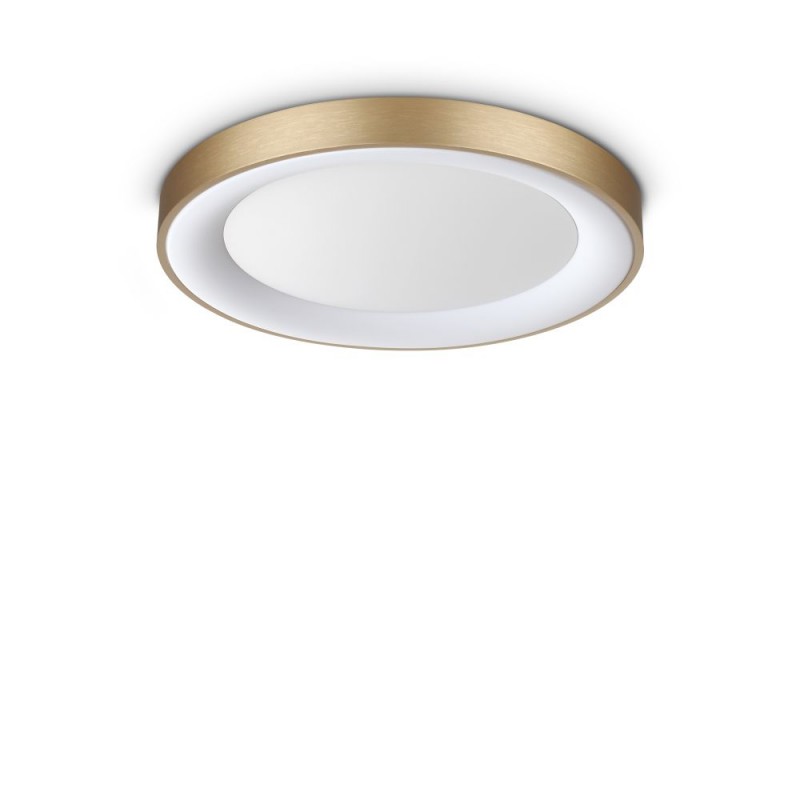 IdealLux-370637 - Planet - LED Matt Brass Flush with Diffuser Ø 50 cm
