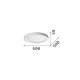 IdealLux-370668 - Planet - LED Matt Brass Flush with Diffuser Ø 60 cm