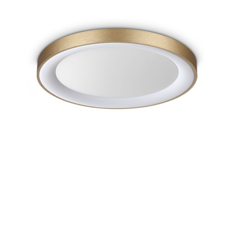 IdealLux-370668 - Planet - LED Matt Brass Flush with Diffuser Ø 60 cm