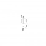 Look Square - White Up & Down LED Wall Lamp 15 cm