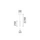 IdealLux-370958 - Look LED - Black LED Pendant Ø 8 cm