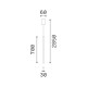 IdealLux-371115 - Look LED - White LED Pendant Ø 6 cm